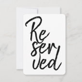 Invitation Caractérisation graphique réservée de police moder (Devant)