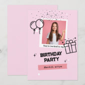 Invitation card  (Devant / Derrière)