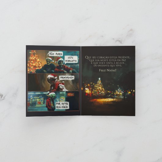Invitation Card Feliz Natal (Intérieur)