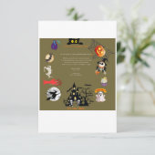 invitation card for halloueen party (Debout devant)