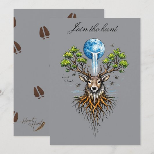 Invitation card kaart (Voorkant / Achterkant)