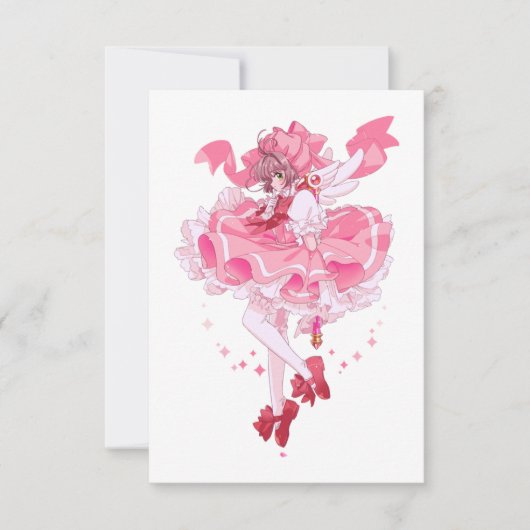 Invitation cardcaptor sakura, sakura, anime, manche, sakura k (Devant)