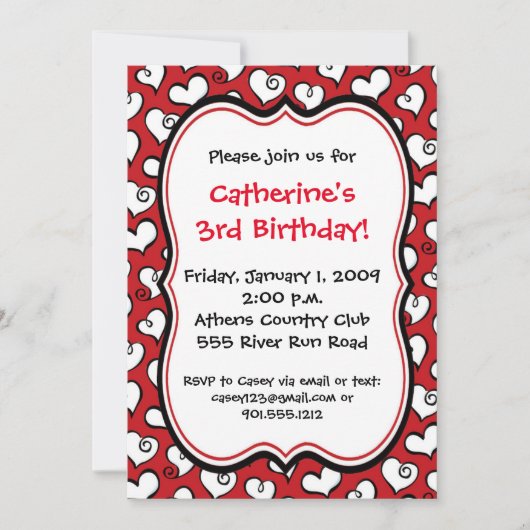 Invitation cardiaque (Devant)