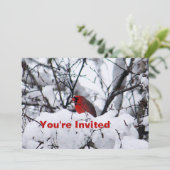 Invitation Cardinal 6216 Anniversaire (Debout devant)