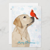 Invitation Cardinal de Noël du Laboratoire Jaune - adorable c (Devant / Derrière)