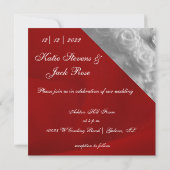 Invitation Cardinal d'hiver (Dos)