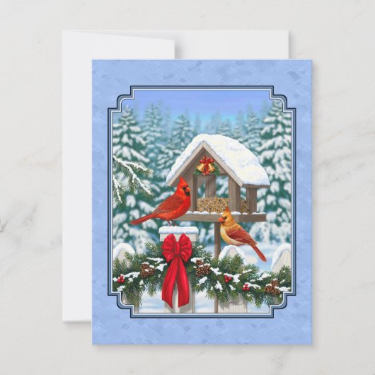 Invitation Cardinal Feast Blue (Devant)