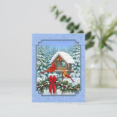 Invitation Cardinal Feast Blue (Debout devant)