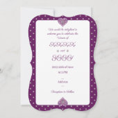 Invitation Cardinal Red Rosace (Dos)