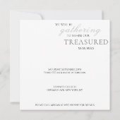 Invitation Cardinal rouge Célébration de la vie Photo (Dos)