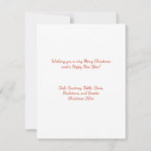 Invitation Cardinal rouge de notre maison à votre (Dos)