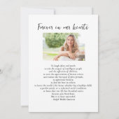 Invitation Cardinal Rouge Fête de la vie Photo (Dos)