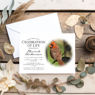 Invitation Cardinal rouge Funérailles Célébration de la v