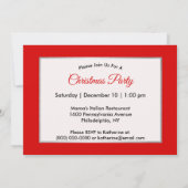 Invitation Cardinal Snow Pine Tree Photo Noël (Dos)