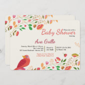 Invitation cardinale du printemps (Devant / Derrière)