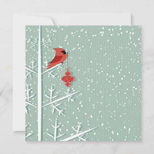 Invitation cardinale rouge (Devant)