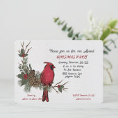 Invitation Cardinaux de la fête de Noël (Debout devant)