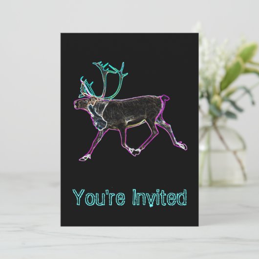 Invitation Caribou électrique (Debout devant)