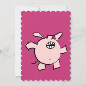 Invitation Caricature 5 Cochon Année Oeuf Et Ginger Party Bab (Dos)