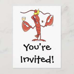 Invitations Faire Part Cartes Humour Homard Zazzle Be