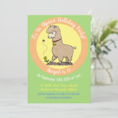 Invitation Caricature de Cute alpaca (Debout devant)
