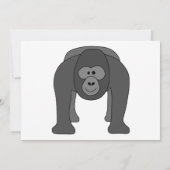 Invitation Caricature de Gorilla (Dos)