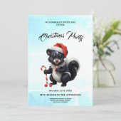 Invitation Caricature de la peau de Noël mignon (Debout devant)