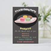 Invitation Caricature de Macaron (Debout devant)