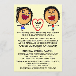Invitation Caricature de Marry My Best Friend People