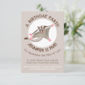 Invitation Caricature de planeur de sucre joyeux (Debout devant)