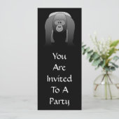 Invitation Caricature de Silverback Gorilla (Debout devant)
