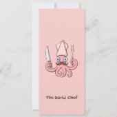 Invitation Caricature du chef calmar (Devant)