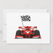 Invitation Caricature extrême de la voiture de course |Choisi (Dos)