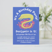 Invitation Caricature humoristique murène verte (Debout devant)