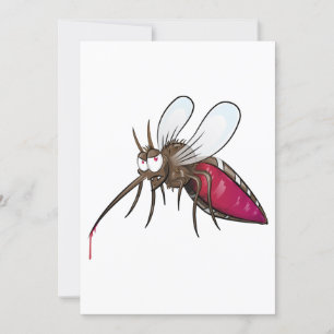 Invitation Caricature moustique