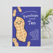 Invitation Caricature pour les enfants à la noix de cacahuète (Debout devant)