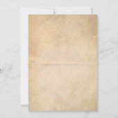 Invitation Caricature rustique BBQ Et Bières 50e anniversaire (Dos)