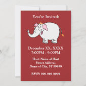 Invitation Caricature White Elephant Exchange (Dos)