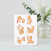 Invitation caricatures de shiba inu (Debout devant)