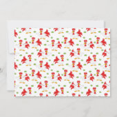 Invitation Caricatures du coq mignonne 3ème anniversaire (Dos)