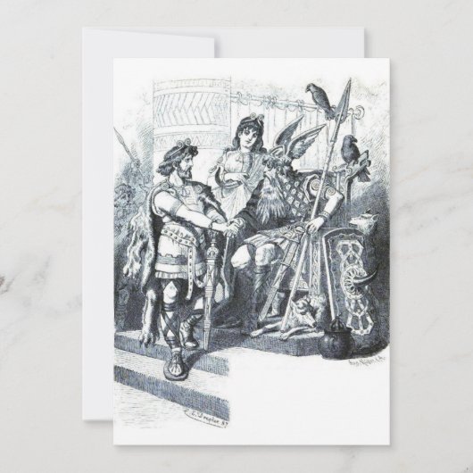 Invitation Carl Emil Doepler - Vidar et Odin (Devant)
