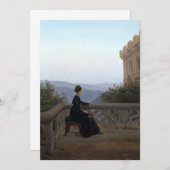 Invitation Carl Gustav Carus - Femme sur le Balcon (Devant / Derrière)
