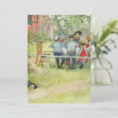 Invitation Carl Larsson Breakfast (Debout devant)