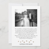 Invitation Carlin Chien chiot Mariage Photo (Dos)