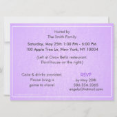 Invitation Carlin de fête d'anniversaire de marionnettes Fill (Dos)