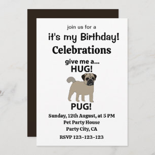 Invitation Carlin Donne-Moi Un Carlin Gros Anniversaire