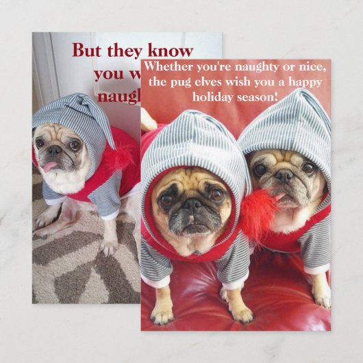 Invitation Carlin Elves (Devant / Derrière)