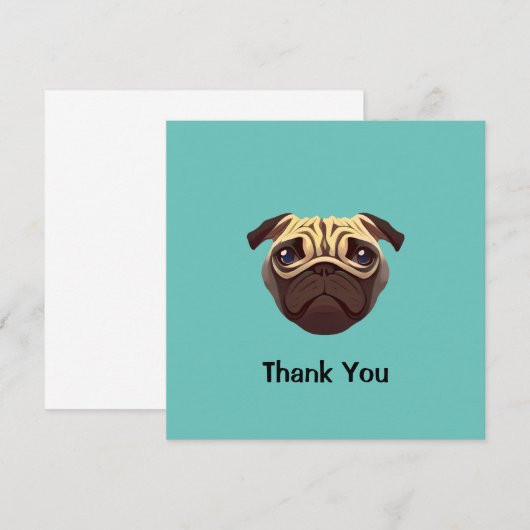 Invitation carlin Merci (Devant / Derrière)