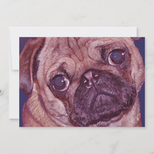 Invitation Carlin Puppy Face (Devant)