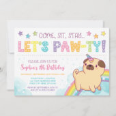Invitation Carlin Unicorn Anniversaire Invitation, Carlin Ann (Devant)